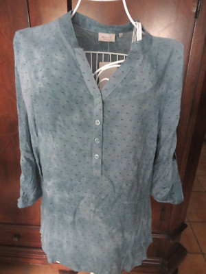 Attraktive Damen Bluse aqua Gr. 40 NP 25,99