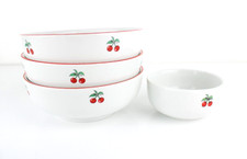 Set 3 ciotole + 1 Piccola RICHARD GINORI in porcellana bianca Design Ciliegia