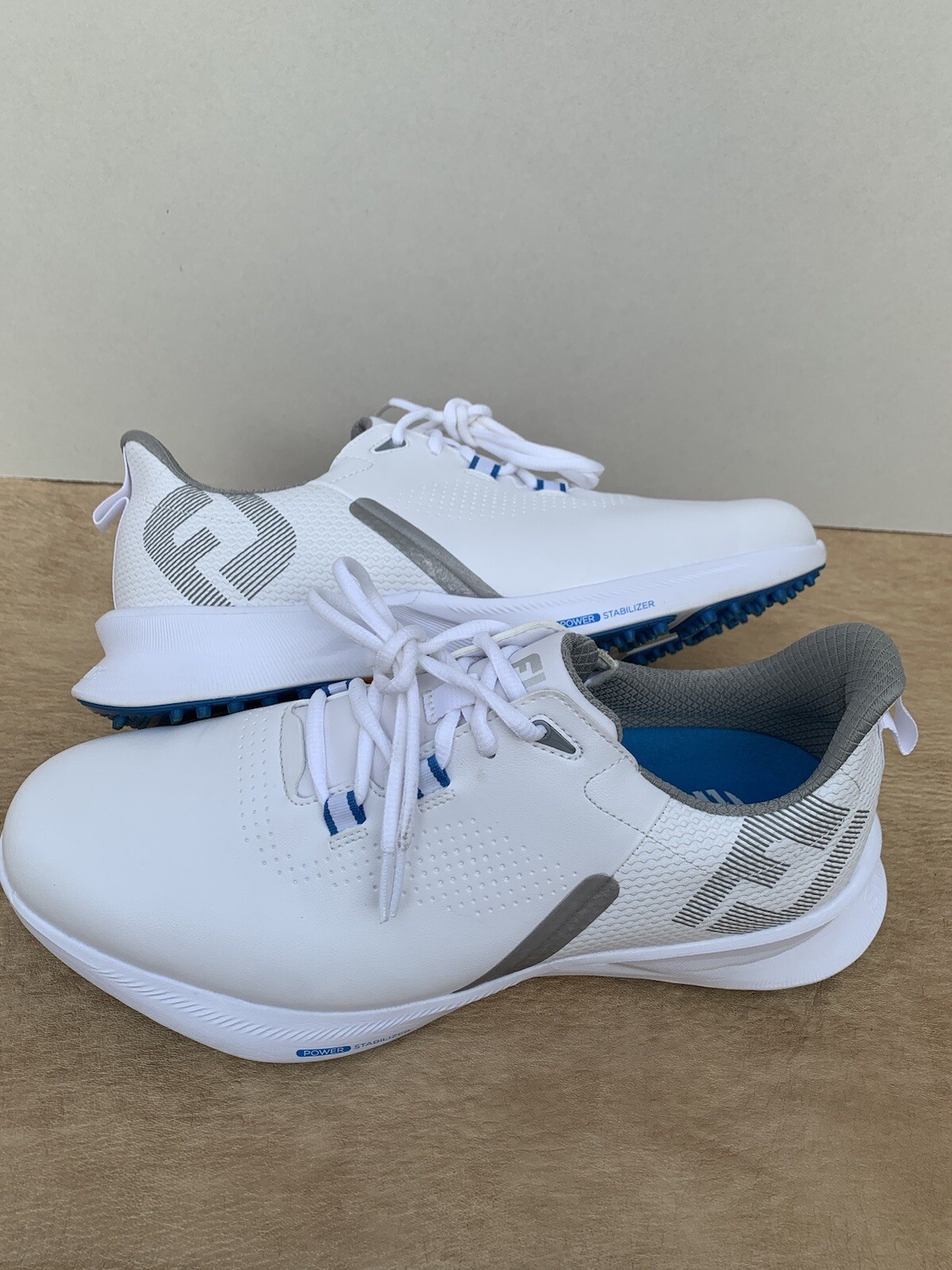 FootJoy FJ Fuel Golf Shoes White/Blue Jay 55440, Men Golf Shoes eBay