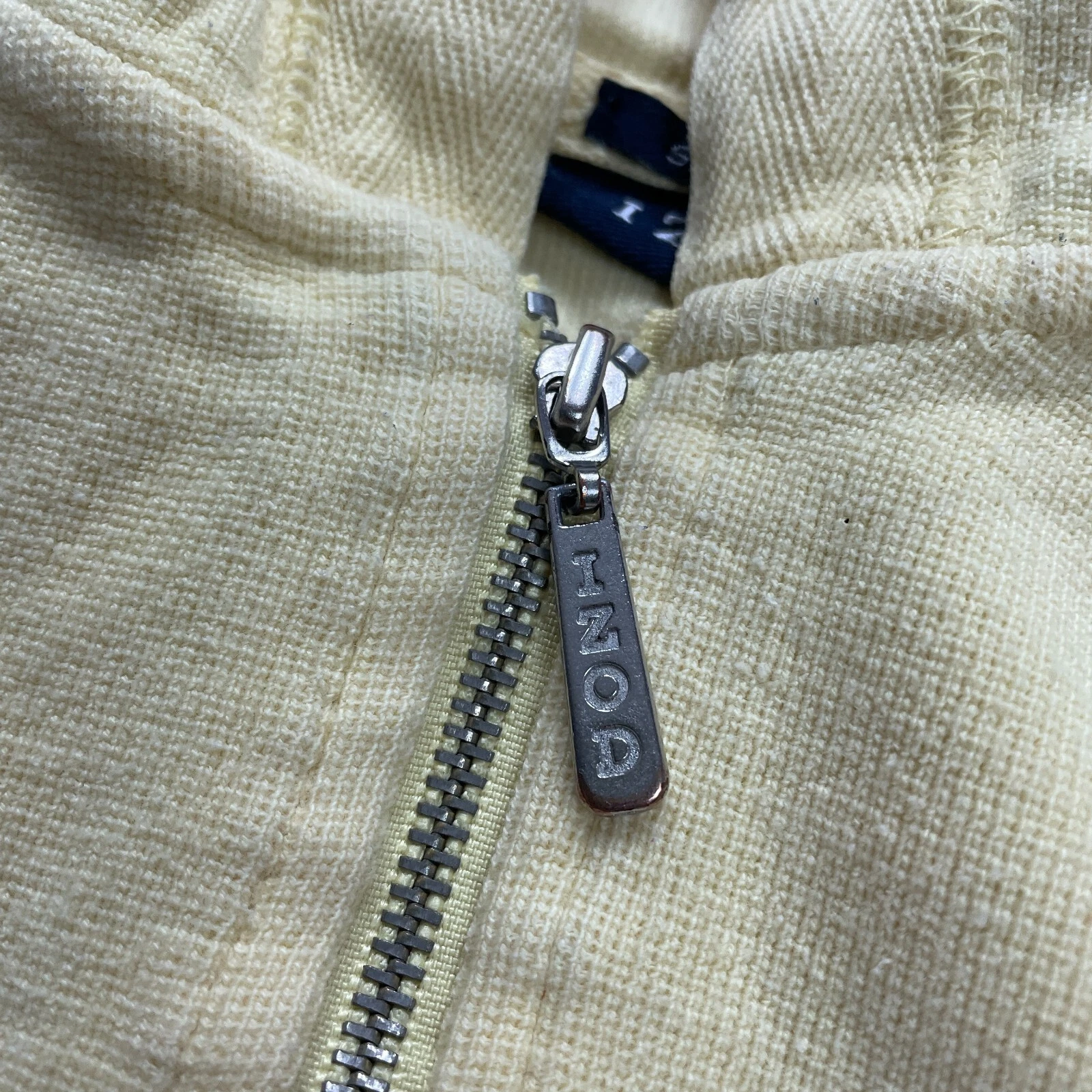 VETEMENTS Giacca Izod Elasticizzata Full Zip Felpa Donna XS Giallo Raglan Cotone Casual Outdoor