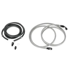 SS Fuel Feed Rubber Return Lines Kit Set for 1996-2000 Honda Civic 4door Sedan