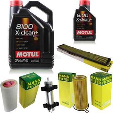 MOTUL 6 L 5W-30 MOTOR-ÖL+MANN-FILTER für BMW 3er Compact E46 318td 320td Touring