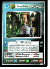STAR TREK CCG VOYAGER RARE CARD SEVEN OF NINE (federation)