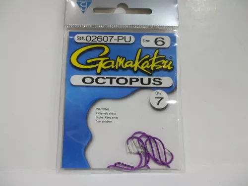 Gamakatsu Octopus Hooks size 6 choose your colors!