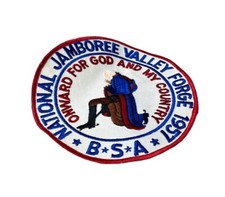 Vintage National Jamboree Valley 1957 BSA For God & My Country RARE 5.75” Patch