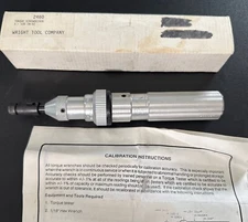 NOS NEW VINTAGE WRIGHT TOOL 2460 TORQUE SCREWDRIVER 1 - 100 IN-OZ RARE