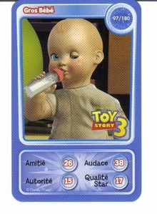 Carte Collector Disney Pixar Auchan 10 Numero 97 Gros Bebe Toy Story 3 Ebay