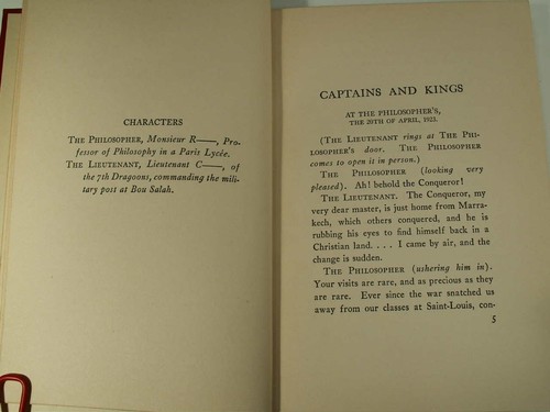 1925 CAPTAINS AND KINGS ANDRE MAUROIS Nature of Leadership Play 1st Edition HCDJ - Picture 7 of 9