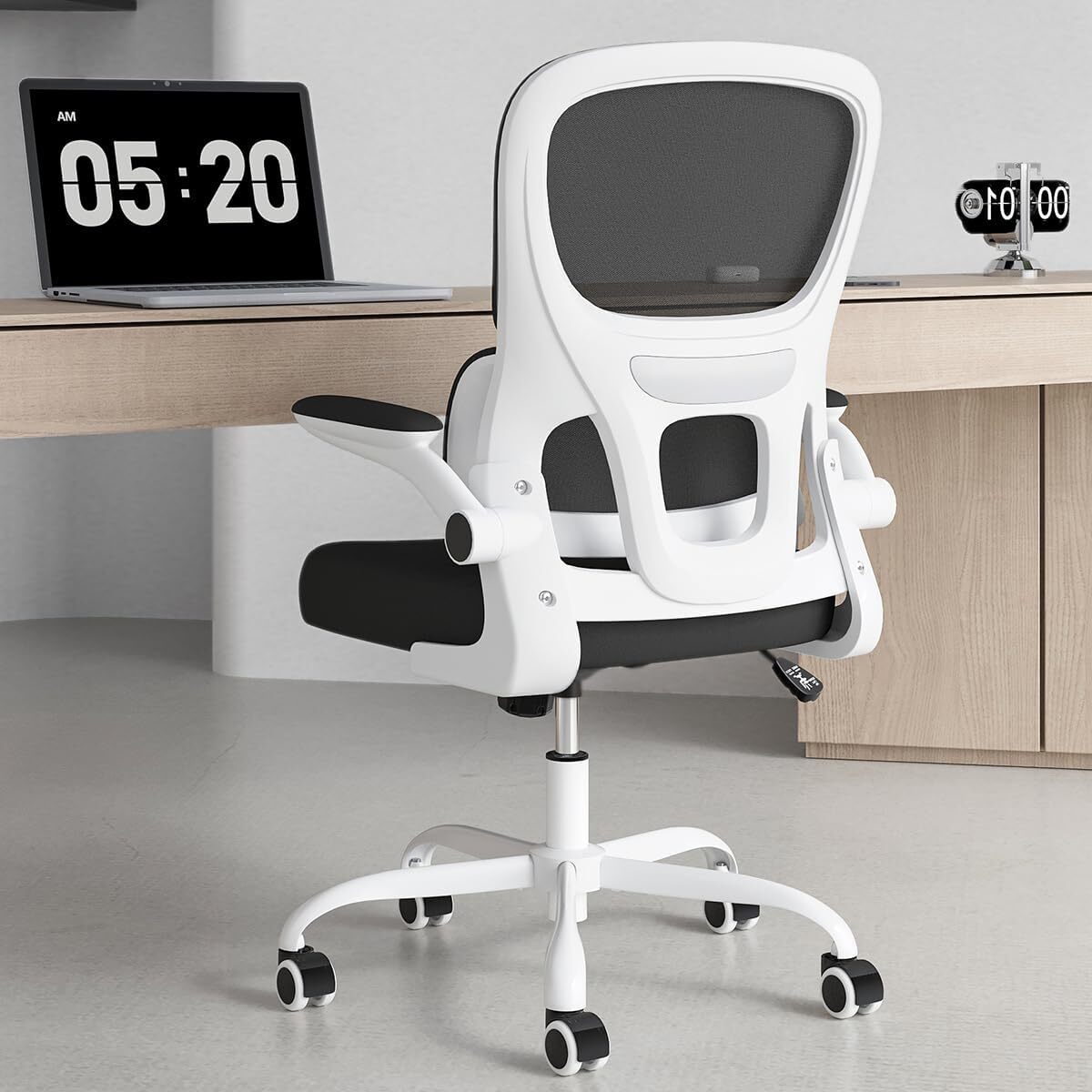Comfy Com...  Mesh Desk Chair with Lumbar Support Ergonomic Home Office Chair