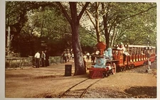 Forest Park St Louis Mo Zoo Line Railroad Postcard Missouri Vintage