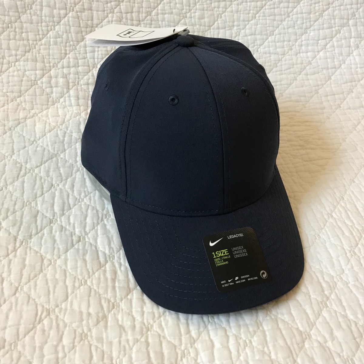 Nike Legacy91 Golf Hat Adult Unisex 1 Size Dri-Fit Navy CU9881-451