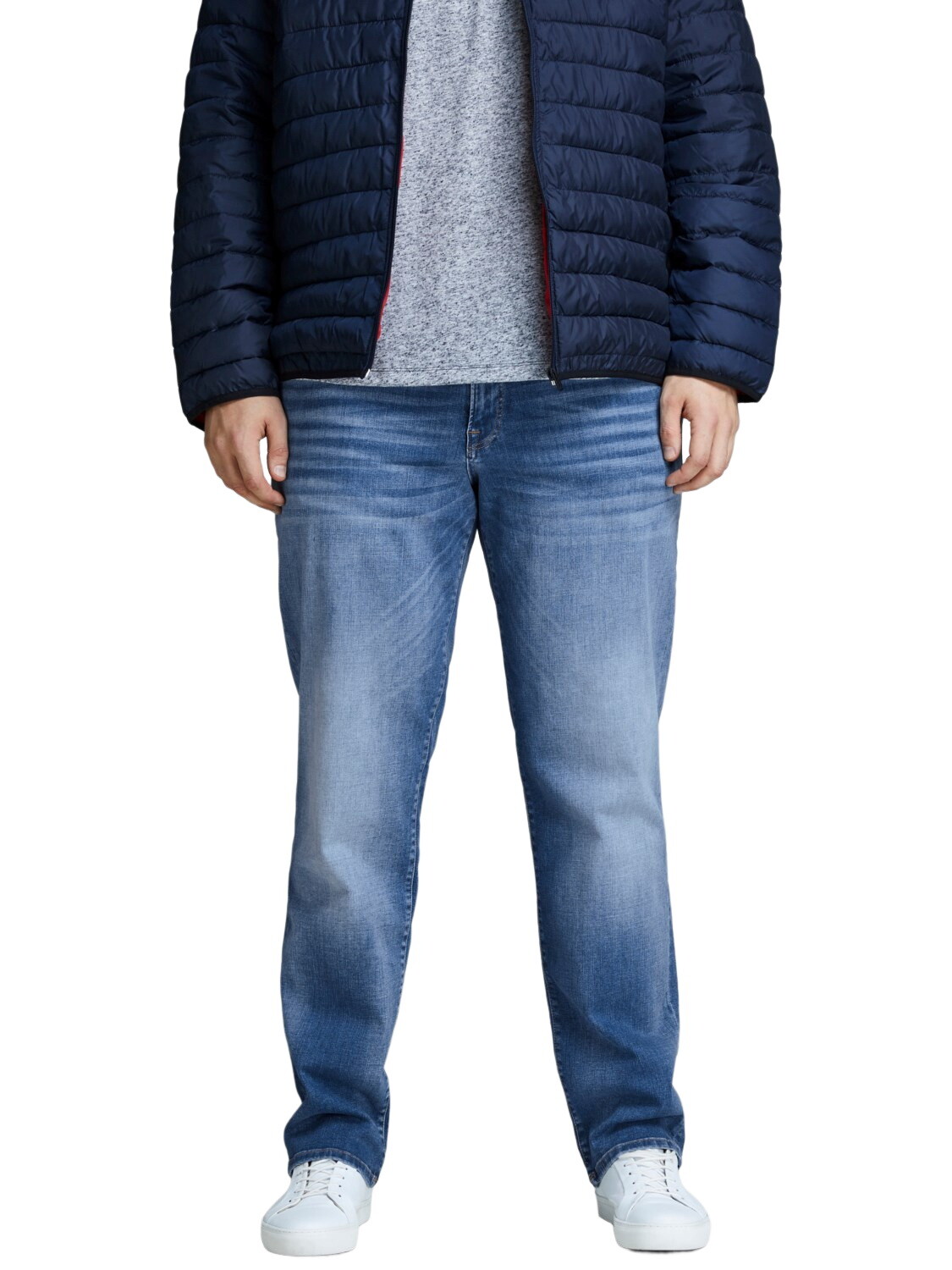 Джинсы Jack - Jones Herren JJITIM JJICON JJ 357 50SPS - Приталенный синий деним Blau 12190₽