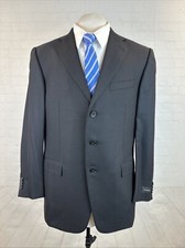 New Ermenegildo Zegna Men  s Blazer 44R Black Trofeo Wool Switzerland NWT Slim
