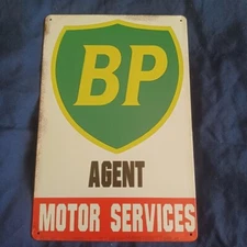 8"X12" Metal Sign Man Cave Garage Bar Gas Station Wall Art Agent Motor Services