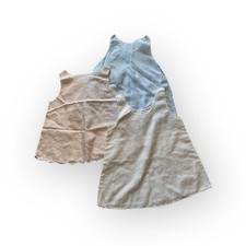 3 Antique Victorian Infant Dresses. 1920s Hand Stitched Handmade Layette Baby