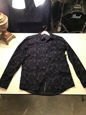 INC International Concepts Top Sz M Black Button Front Blouse  Party  NWT