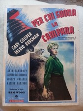 PER CHI SUONA LA CAMPANA FOTOBUSTA  originale 1 Gary Cooper Ingrid Bergman 1943