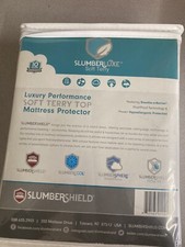 Slumberluxe Soft Terry Top Mattress Protector Queen