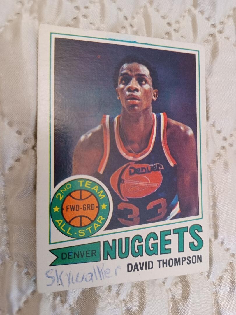 1977-1978 TOPPS BASKETBALL CARD HOF DAVID SKYWALKER THOMPSON DENVER NUGGETS FAST