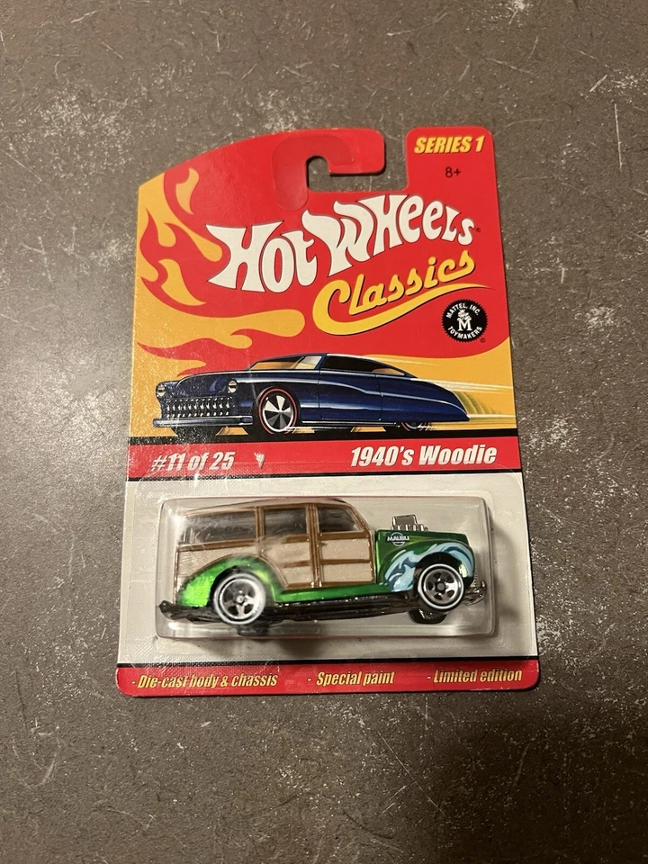 Ford Woodie Serie 1 H7076 Verde 11/25 Hot Wheels Classics Años 40 Foto 2 de 4