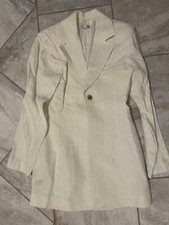 NWOT - Ivory Women Blazer - Long Linen Jacket - XS
