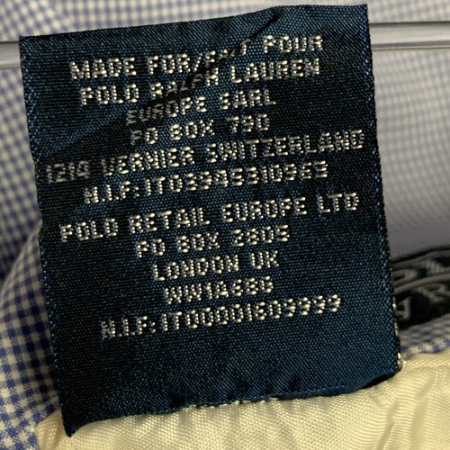 POLO by RALPH LAUREN Size XL Blue White Gingham Cotton Suit - Picture 11 of 15