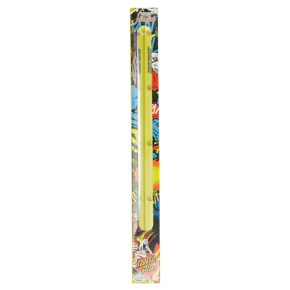 Santa Cruz Slimeline Rails Neon Yellow - Accessori Skate