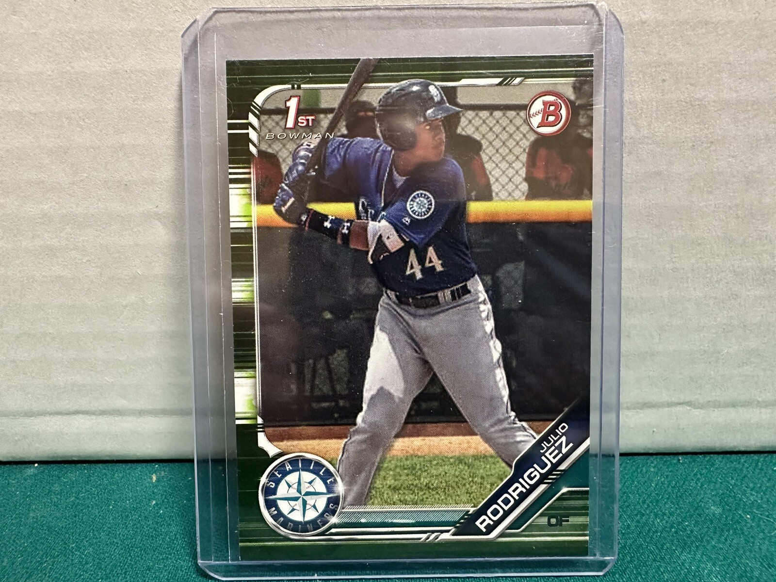 2019 Bowman - Prospects Green Camo #BP-33 Julio Rodriguez 1st Bowman Rookie