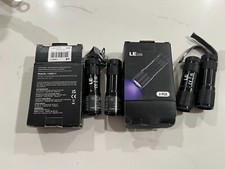 UV Ultra Violet Flashlight Blacklight LED light-LEPRO with Batts -9 LED 4 Unit