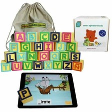 AlphaTechBlocks Smart Alphabet Blocks for Interactive Educational iPad Tablet