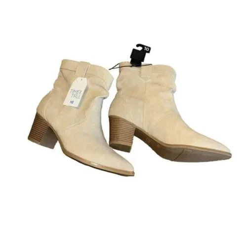 Time and Tru Women's SIZE 10 Western Slouch Boots COLOR Light Tan NWT - Picture 3 of 23
