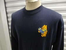 Vintage 90's Disney Winnie The Pooh Navy Blue Crewneck Sweatshirt Size L