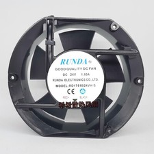 1 PCS RUNDA Fan RD1751B24VH-S DC24V 1.50A 17251 17cm 2 wire Aluminum frame fan