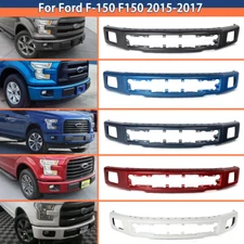 Steel Front Bumper Cover Face Bar W/Fog Light Hole For 2015-2017 Ford F150 F-150