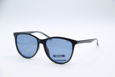 NEW INVU SWISS EYEWEAR GROUP 195-C1 BLACK POLARIZED AUTHENTIC