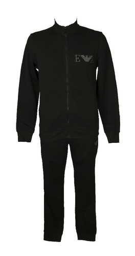 SG Tuta completo uomo felpa con zip + pantaloni loungewear EMPORIO ARMANI  artico | eBay