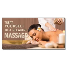Fastasticdeals Vinyl Massage Decal Sticker, 14.5 x 36 Inches, Blue, Minimalis...