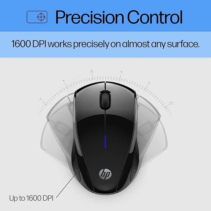HP X3000 G2 Wireless Mouse - Ambidextrous 3-Button Control, & Scroll Wheel Multi - Image 2 of 4