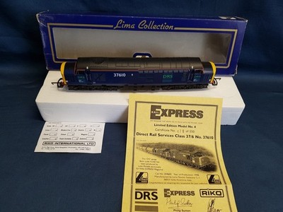 LIMA 204605 DRS CLASS 37 DIESEL 37610 MINT BOXED LTD ED OF ONLY 550 RAIL EXPRESS