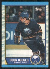 1989-90 Topps #154 Doug Bodger Buffalo Sabres Hockey Card 35647