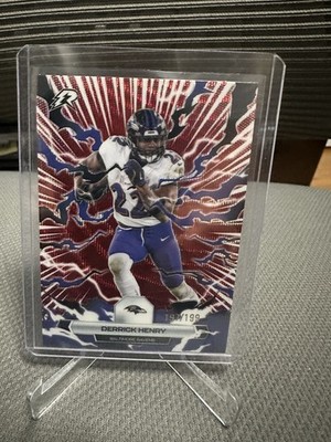 2025 Topps Resurgence NFL Derrick Henry Baltimore Ravens Crimson Surge #197 /199