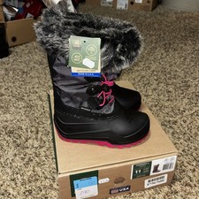 Kamik Powdery 3 Charcoal Size 11 Girls Snow Boots New