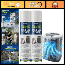 Foaming AC Coil Cleaner 38oz - No-Rinse Spray for Evaporators  Condensers, HVAC