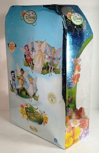 DISNEY FAIRIES TINKER BELL PORZELLAN MESSING SCHLÜSSEL ANDENKEN PUPPE 2008 UNGEÖFFNETE BOX - Bild 6 von 24