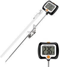 10" Digital Candy Thermometer with Pot Clip Deep Fry Rotating Display NEW