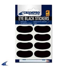 CHAMPRO SPORTS Eye Black Stickers. 2 Packs. Baseball/Softball A032