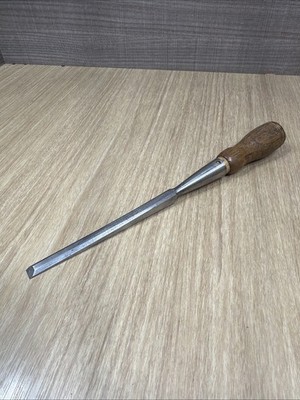 Vintage 3/8  Bevel Edge Socket Chisel Woodworking Tool USA Sharp