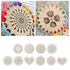 Wooden Embroidery Floss Organizer Cross Stitch Holder Sewing Tool Accessory