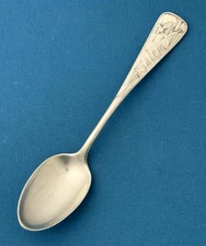 Durgin Sterling Souvenir Spoon SALEM WITCH 5 3/4" Daniel Low