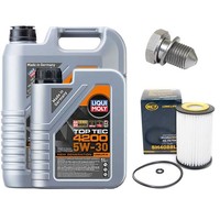 MotoröL Filter Set Top Tec 4200 5W-30 6 Liter + Schraube FüR Skoda Octavia VW